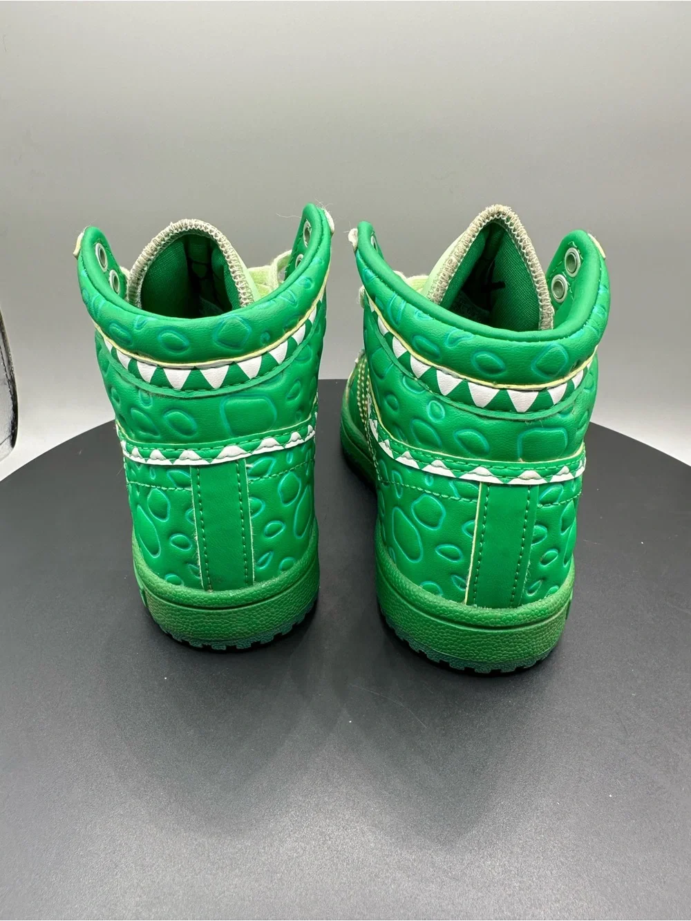 Adidas X Toy Story Top Ten Hi Kids Rex Youth 11C Debossed Scale Green
